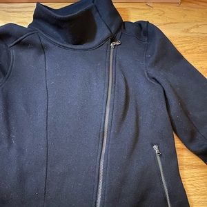 EUC Old Navy Active Asymmetrical Zip Black Jacket sz M